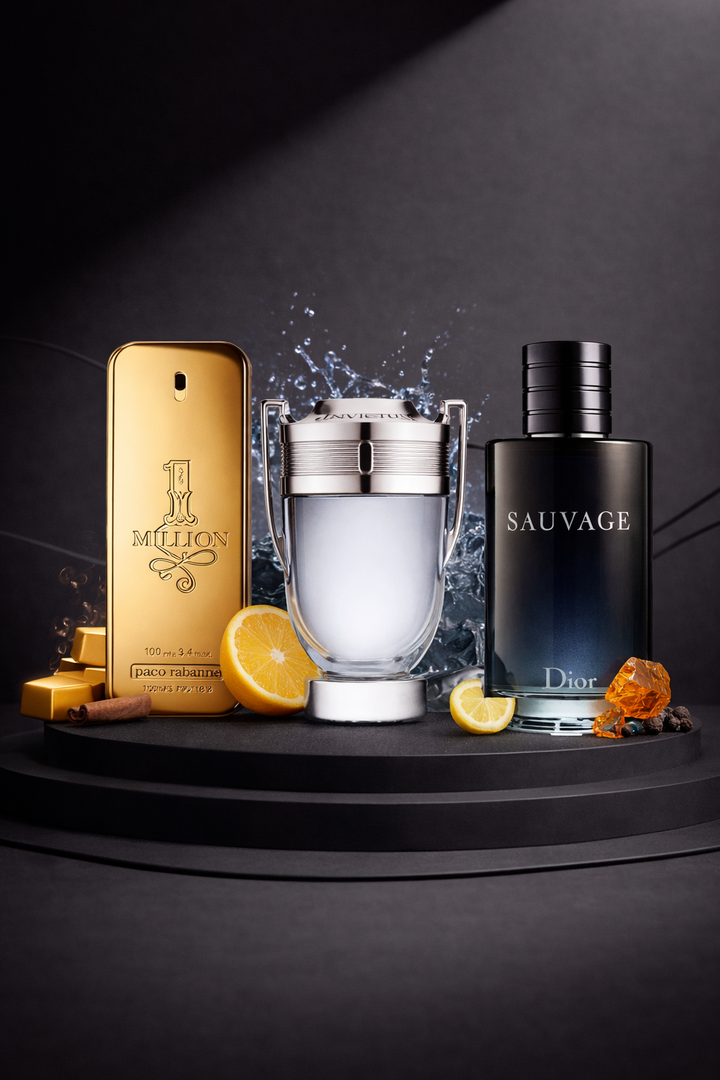 Combo One Millon, Dior Sauvage, Invictus